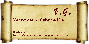 Veintraub Gabriella névjegykártya